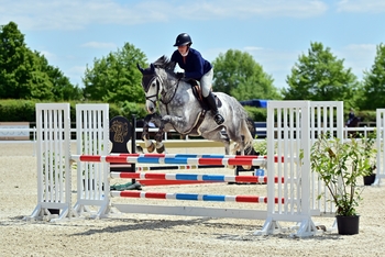 Jade Hall jumps to victory in the Equissage Pulse Senior British Novice Second Round at Coombelands Equestrian